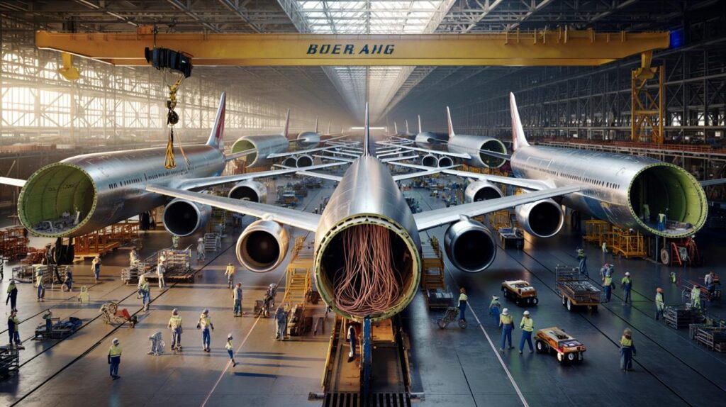 Die größte Fabrik der Welt beschäftigt 30.000 Menschen und kann gleichzeitig acht Jets bauen.