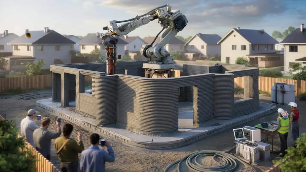 Roboter baut 200-m²-Haus in nur einem Tag – diese Innovation könnte die Wohnungskrise beenden