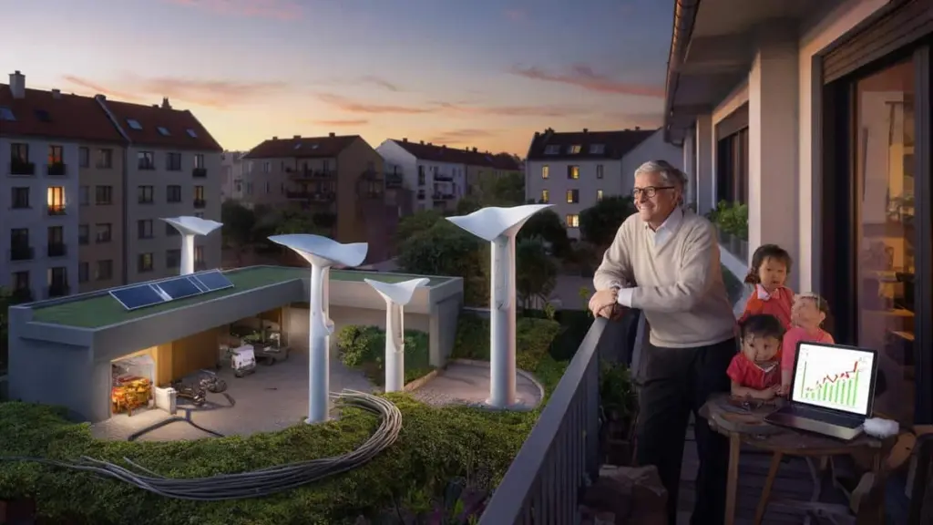 Bill Gates revolutioniert Stromkosten: Seine Mini-Windräder kosten dreimal weniger und passen fast überall hin