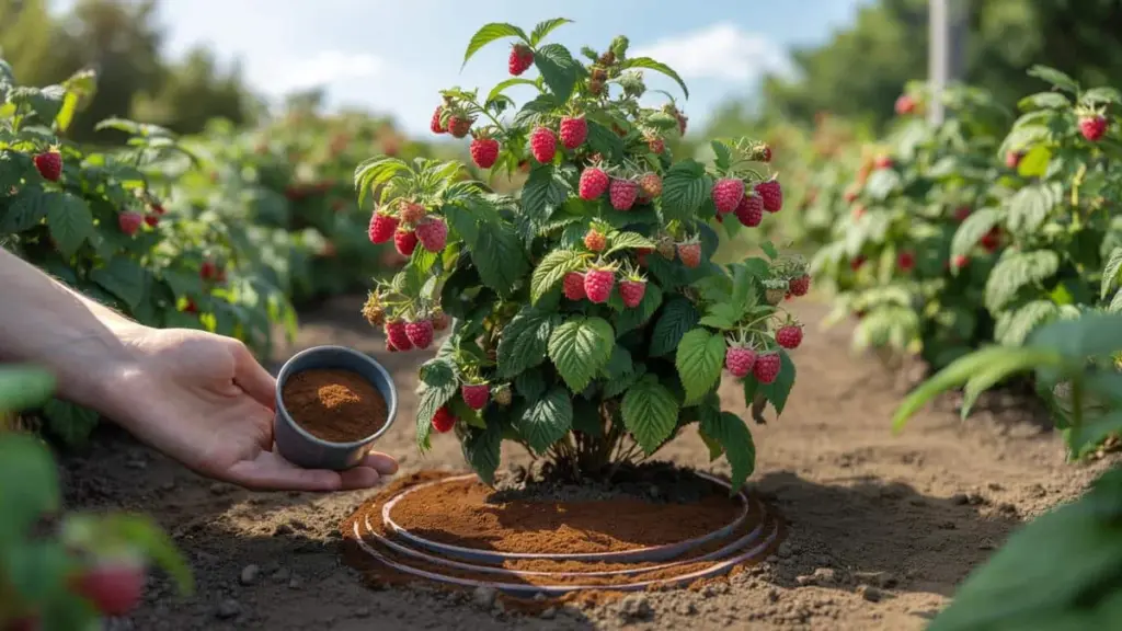 Diese eine Tasse am Fuß Ihrer Himbeersträucher verdoppelt die Ernte garantiert