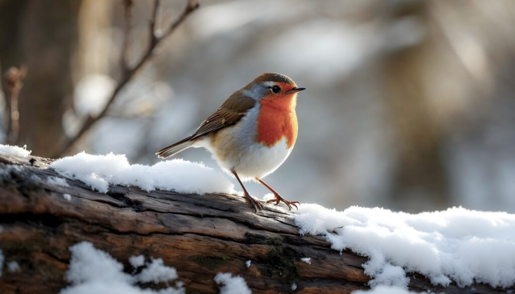 Wie Sie mit einem einfachen Küchenartikel den Rotkehlchen im Winter helfen können